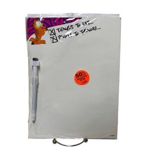 Garfield magnetic dry-erase board with a marker NOS New